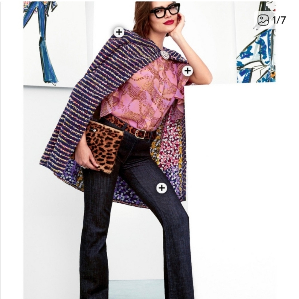 SALE! Cabi Headline Topper Tweed Floral Jacket